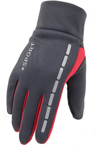 Fäustlinge für Damen, kaltes Wetter, beheizt, Winter, Herren, weiche Thermo-Manschette, elastisch, mit Slip, Winterhandschuhe, Handschuhe, Fäustlinge (grau, Einheitsgröße)