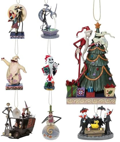 Gyoungt 8PCS Stocking Cap Funny Santa Christmas Ghost Hanging Ornaments, Acrylic, Christmas