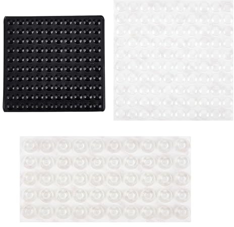 NICENEEDED 3 Styles Bump Dots Für Sehbehinderte Sticky Dots Braille Tastaufkleber Transparente Selbstklebende Stoßstangenpolster