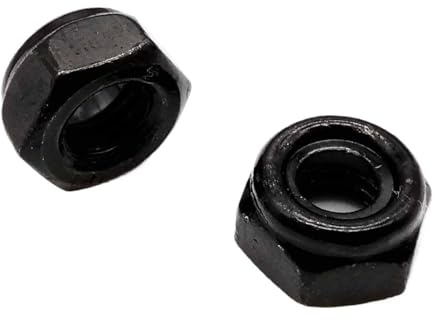 Contratuerca, Tuercas autoblocantes Acero inoxidable 304 Tuerca de bloqueo de inserción de nailon hexagonal negro Tuerca de bloqueo autoblocante M2 M2.5 M3 M3.5 M4 M5 M6 M8 M10 M12 M14 M16 (acero al c