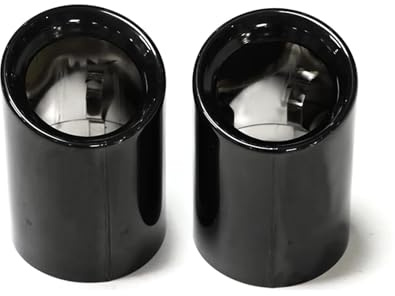 Car Exhaust Tip Compatible For BMW X3 G01 30i X4 G02 30i 2019 2020 2021 2022 Exhaust Tips Muffler Stainless Steel Exhaust Trim Cover Nozzle(Black)