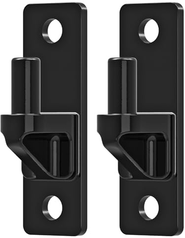 Insaga Schwerlast-Torbänder, hochfester Stahl mit Tauchlackierung, 6 mm dicke rostfreie Bänder für Hoftore, Maschendrahtzäune, Scheunen, Schuppen & Einfahrten (12.4 cm x 38 cm) (Bolzenband - 2 Stück)