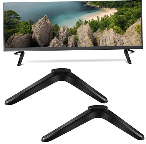 2Pezzi Tv per Tv da Facile con Viti e Accessori Base e Affidabile per Televisori