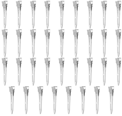 35 pezzi fermagli per capelli argentati, becchi di cicogna per capelli, beccucci per bigodini, 5.5 cm, in metallo, per acconciatura, permanente, ricci, trucco, fai da te