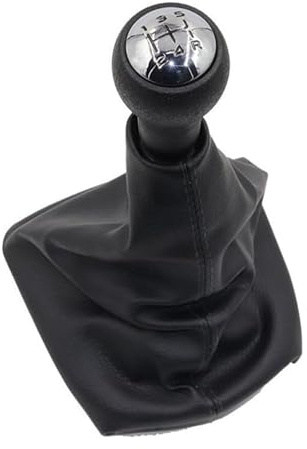Pomos Palanca Cambios Para Citroën C2 C4 Para Picasso Para P&eugeot 307 308 3008 Pomo Palanca Cambios Cuero Cromado(5 Speed Black Set)