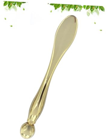 Healeved Kosmetikspatel Für Creme Und Augenmassagestab Zinklegierung Löffel Zur Cremeentnahme Und Massagestäbchen Für Augenmikrozirkulation Gesichtsstraffungs-tool Portionierlöffel Für Haut