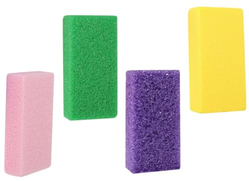 Alipis 4 Stück Fußpflege Hornhautentferner aus Pu Material Praktische und Leicht zu Reinigende Fußraspel für Effektive Entfernung Abgestorbener Haut zu Hause Zufällige Farbe