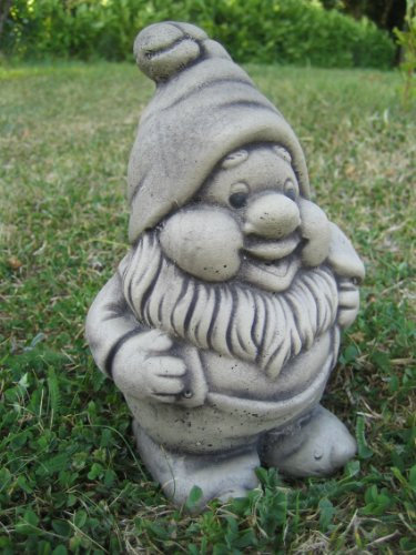 Garden gnome stone garden ornament