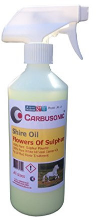 Carbusonic Pig Oil And Sulphur 500 ml Spray, Treats leg mites and grease scabs, Antibacterial