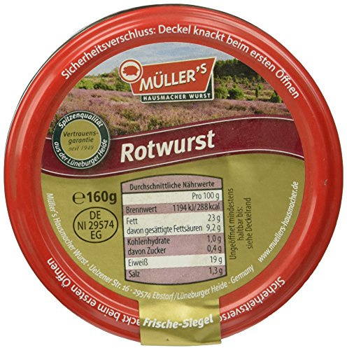Müller's Rotwurst, 6er Pack (6 x 160 g)
