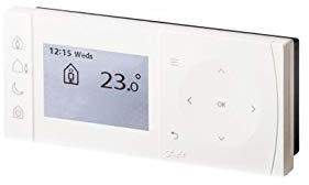 Danfoss 087N785400 TPOne Wireless Room Thermostat and RX1-S Single Channel Receiver - White