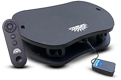BC Vibrant Health Vibration Plate Exercise Machine Ultimate Vibe with Workout Poster - Whole Body Vibrating Plate Exercise Machine with Resistant Bands – Remote Control Included