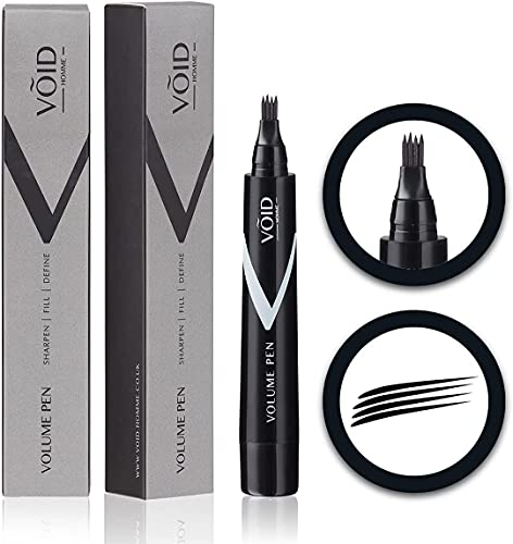 VOID Homme Bartstift Herren Bartfüller und Bartstift, Bart Farbe und Bartfüller zum Füllen, Bartfüller stift und Bart färben, Wasserfester Bartstift (Schwarz)