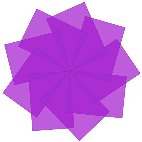Lystaii Lot de 9 filtres de lumière en gel pour Halloween - Correction de couleur transparente - 30 x 21 cm - Pour film, vidéo, photo, scène (violet)