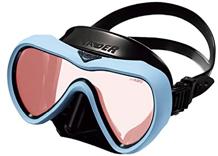 GULL Dive Mask - Black Silicone Mask for Adult & Kid - UV420 Cut Lens - Skirt with Curled Lip - Scuba Diving