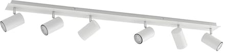 Lindby Strahler Joffrey (Modern) in Weiß aus Metall (6 flammig, GU10) - Deckenlampe Deckenleuchte Lampe Spot Wohnzimmerleuchte