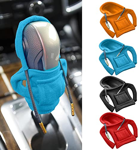 Eniyou 4 Pcs Schaltknauf Hoodie Tiny Hoodie Gear Shifter Knob Car Gear Knob Cover Auto Schalthebelabdeckung Schalthebel Hoodie Schaltknauf Woody Hoodie Schalthebel Abdeckung Hoodie