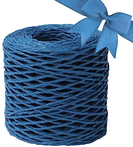 Neamou Bastschnur, Bast zum Basteln - Yards Bastgarn zum Häkeln | Haken-Hutdraht und -Herstellung für Geschenkverpackungen, Strandtaschen, Bastelprojekte, Spielzeug und -Dekoration