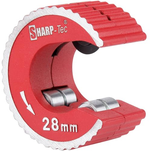 Sharp-tec 28mm (1) Copper Pipe Cutter, Round Tube Cutting Tool with Aluminium Alloy Body, Plumbing Pipe Slice for Copper, Brass, PVC, Aluminium