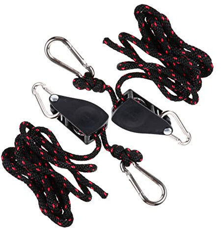 Toddmomy 2pièces Corde De Suspension Pour Éclairage De Plantes Lanières Lifting Pour Lampes De Culture Système De Suspension Pratique Et