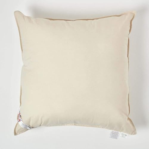 Homescapes 2er Set Kissenfüllung 70x70 cm – Füllkissen mit Bezug aus GOTS-zertifizierter Bio-Baumwolle & Super-Mikrofaserfüllung, Oeko-TEX-Zertifiziert, hypoallergen, formstabil, für Sofa & Bett
