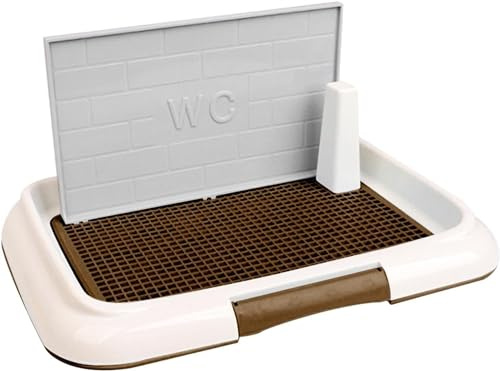Tapis de pot pour chien d'intérieur, étui pour litière, grilles en maille réutilisables, toilettes pour chiens, plateau d'urinoir simple, rose