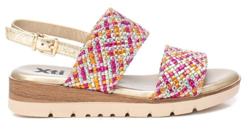 XTI - Sandalia Mujer Fucsia - Calzado Cómodo y Versátil - Moda casual - Modelo 14394802 (Talla 36)