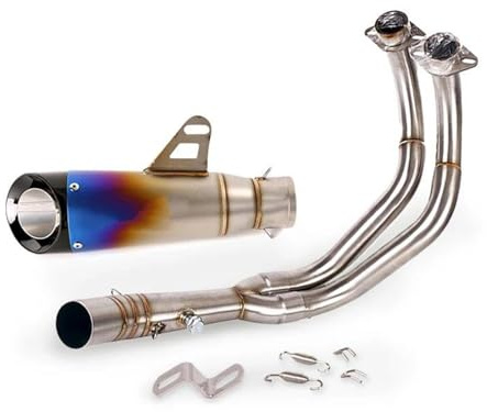 Terminal silencer accessories Complete Exhaust System Motorcycle Front Center Link Pipe Slip-On 51mm Muffler For Y&amaha YZF R7 2021-2023(Style 5)