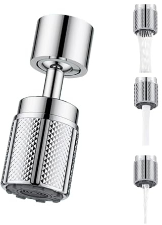 Dryxog Aeratore Universale per Rubinetti Filtro Acqua Rubinetto Spruzzi Rompigetto Rubinetto Cucina Durevole Doccetta per Lavandino Cucina Filtri Rubinetti Lavandino Prolunga Accessori Casa (Stile 3)