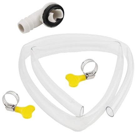FACAIIO 11 m Klimaanlagen-Ablaufschlauch-Set, geteilte und Flügel-AC-Einheiten, ABS-Material mit 15-mm-Anschluss und Klemmen