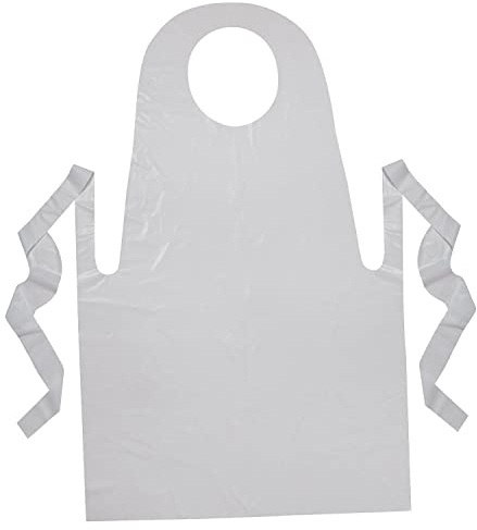 Creativity Street PAC91240 Youth Disposable Aprons, White, 24 x 35