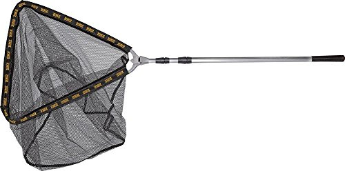 Zebco Erwachsene Netze und Landungshilfen Klappkescher 2.70m Tele Rubber Net 3 Sec. 10mm, Mehrfarbig, 7034270