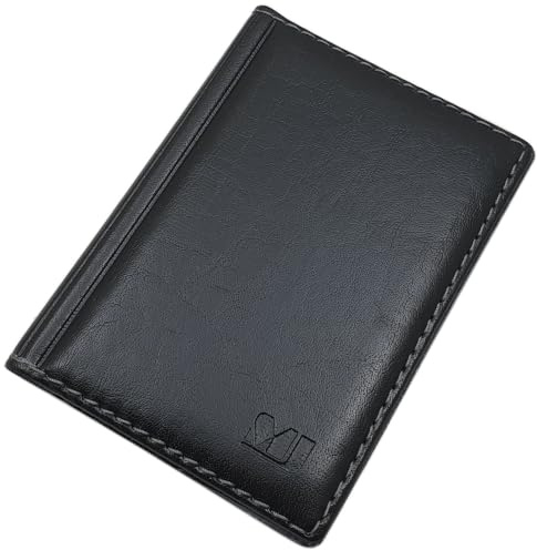 myledershop Kunstleder Ausweisetui mit 4 Fächer