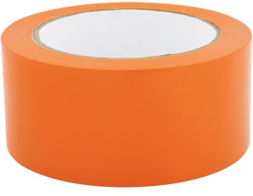 anytools.de 2x Klebeband PVC 50mm x 33m orange rückstandsfrei