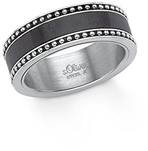 s.Oliver Herren-Ring 8 mm Carbon Edelstahl Gr. 60 (19.1) - 2015071
