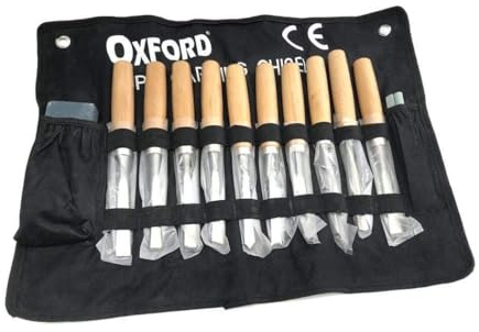 Trade Shop - Set Kit 13 Sgorbie Scalpelli Scalpello Per Legno Da Falegname Con Astuccio -