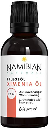 Ximenia Öl, 100% rein, kaltgepresst, zur Herstellung eigener Kosmetik, DIY-Kosmetik, für Haut- und Haarpflege, feuchtigkeitsspendend, regenerierend, glättend - 50 ml