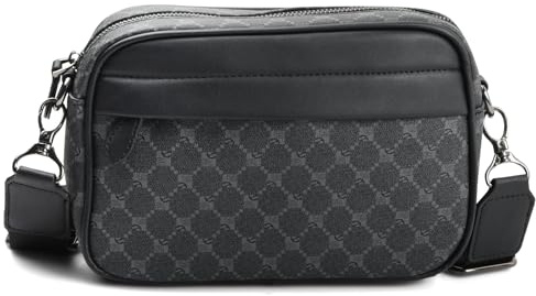 NATUCE Sac à bandoulière pour homme, Besace en polyuréthane haute capacité, Loisirs et sports, Sac business vintage, Idéal pour le bureau et les voyages
