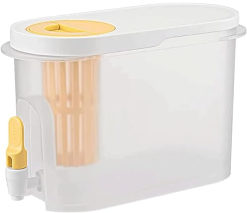 Dispensador Dispensador de bebidas de 4L/135OZ, dispensador de bebidas de plástico con tapa, hervidor de nevera de gran capacidad, máquina de bebidas Buffet Cerveza