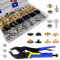 SUNAROC 90 Sets Snap Button Kit,Heavy Duty Snap Fasteners Kit 15mm Metal Screws Snap Metal Snaps for Canvas,Leather Snaps and Fasteners kit for Fabric Clothing Boat Cover