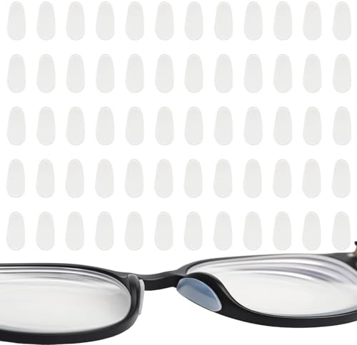 30 Paires Coussinet Lunettes Nez,Coussinets Nasaux en Silicone pour Lunettes,Support Nasal Anti-Dérapant,Plaquette Nez Lunettes,Anti Glisse Lunettes,Protection Nez pour Lunette et Lunettes de Soleil.