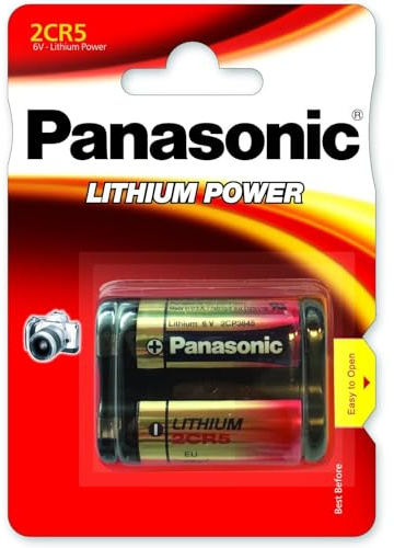 Panasonic 2CR-5L Pile Non-Rechargeable Lithium 6 V - Piles Non-Rechargeables (Lithium, Prismatique, 6 V, 1 pièce(s))