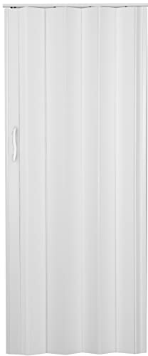 h&s Falttür Höhe 202 cm Einbaubreite bis 96 cm Schiebetür Tür weiß mit Doppelwandprofil Neu