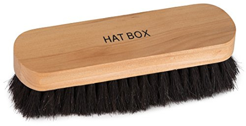 100% Horsehair Shoe Brush With Ergonomic Natural Wood Handle - Polish and Shine Leather and Synthetic Boots and Footwear - by HBNY