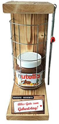 Geburtstag Geschenk Nutella 450g Glas Geschenk Geburtstag Eiserne Reserve Gitter incl. Säge Geschenke Set Geschenke Set zum. Geburtstag -r-: Alles Gute zum. Geburtstag
