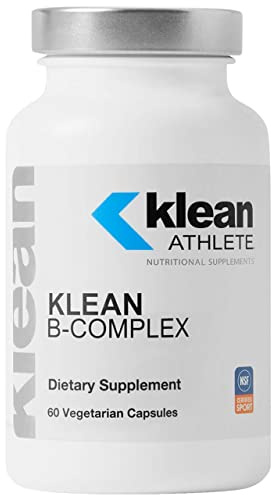 Klean Athlete Klean B-Complex | Supports Energy Production, Cardiovascular Function, and Normal Cellular Functions | NSF Certified for Sport | 60 Vegetarian Capsules