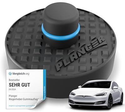 PLANGER® Wagenheber Gummiauflage Tesla - ENRGY PAD (Model 3 - Model S - Model Y - Model X) 10 Jahre Garantie - Bruchsicher 3t