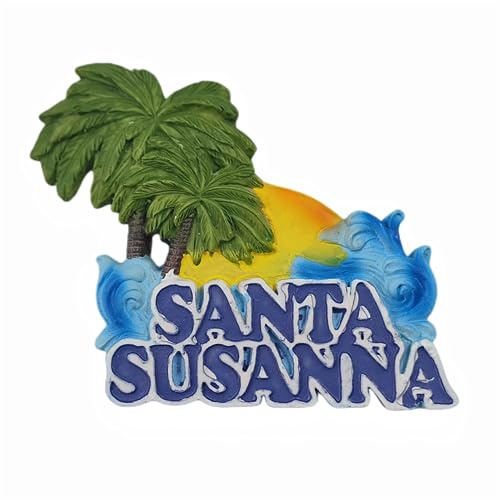 Kühlschrankmagnet Santa Susanna Barcelona Spanien 3D Reise Souvenir Kühlschrank Dekoration Magnet Aufkleber Handwerk Kollektion