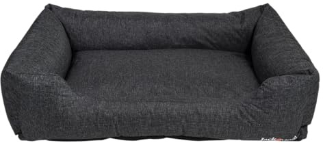 JACK AND VANILLA, Waterproof, Hundesofa, wasserdicht, schwarz, XL, 120 x 82 x 27 cm