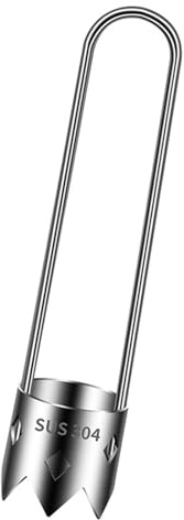 Ddujbtp Obst- und Gemüseentkerner, Edelstahl, Silber, Entkerner, Gemüsekern-Entferner